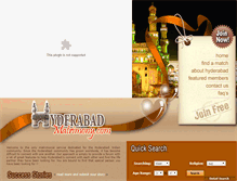 Tablet Screenshot of hyderabadmatrimony.com